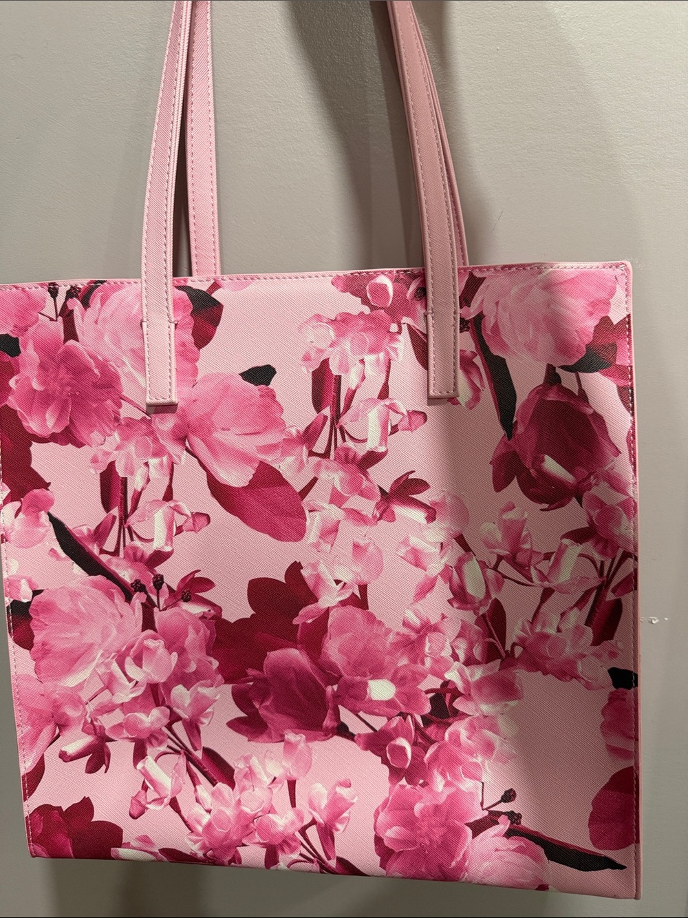 NWT Ted Baker London pink flowered tote - Picture 3 of 7